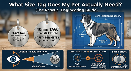 What Size Tag Does My Pet Actually Need? (The Rescue-Engineering Guide)
