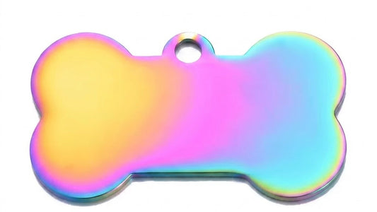 Personalised Pet ID Tag — Bone Shape | Stainless Steel | Multi